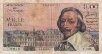 Francia 1000 Francs - Richelieu - 03-02-1955 - Serial V.106 - F - P.134a