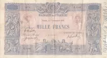 Francia 1000 Francs - Rose and Blue - 07-11-1919 - Serial E.1346