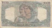 Francia 1000 Francs  Minerva - 11-03-1948 - Serial T.386