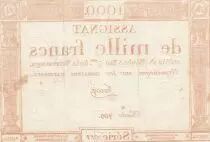 Francia 1000 Francs 18 Nivose n III (7.1.1795) - Sign. Farcy