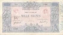 Francia 1000 Francs Blue on lilac - 10-07-1917 - Serial C.1083 -  F to VF