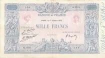 Francia 1000 Francs Blue on lilac - 17-10-1923 - Serial Q.1731 -  F+