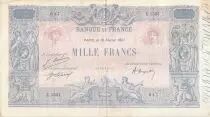Francia 1000 Francs Blue on lilac - 18-02-1921 - Serial E.1521 -  VF
