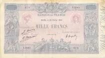 Francia 1000 Francs Blue on lilac - 20-02-1926 - Serial E.2160 - F to VF