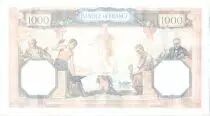 Francia 1000 Francs Ceres and Mercury - 02-02-1939 Serial V.6196-094