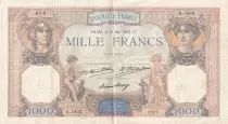 Francia 1000 Francs Ceres and Mercury - 12/05/1932 - Serial Q.1932
