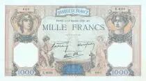 Francia 1000 Francs Ceres and Mercury - 13/10/1938 Serial E.4034