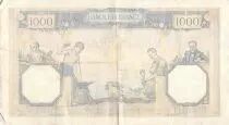 Francia 1000 Francs Ceres and Mercury - 14-05-1936 Serial A.2477 - VF