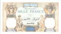 Francia 1000 Francs Ceres and Mercury - 1937 - AU
