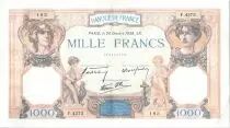 Francia 1000 Francs Ceres and Mercury - 20-10-1938 Serial D.4373-183