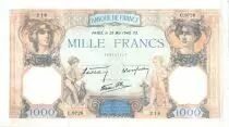 Francia 1000 Francs Ceres and Mercury - 23-05-1940 Serial C.9726-218