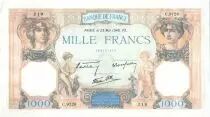 Francia 1000 Francs Ceres and Mercury - 23-05-1940 Serial C.9726-219