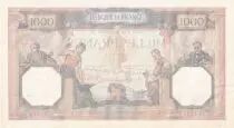 Francia 1000 Francs Ceres and Mercury - 26-01-1939 - Serial Y.5713