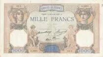 Francia 1000 Francs Ceres and Mercury - 26-08-1937 - Serial S.3021