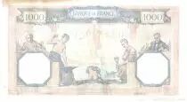 Francia 1000 Francs Ceres and Mercury - 27/10/1938 Serial A.4977 - VF