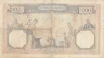 Francia 1000 Francs Ceres and Mercury - 30-03-1939 - Serial U.7052