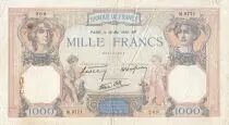 Francia 1000 Francs Ceres and Mercury - 30-05-1940 - Serial M.9771