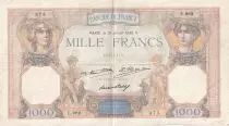 Francia 1000 Francs Ceres and Mercury - 31/07-1930 - Serial E.969