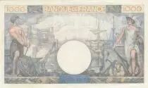 Francia 1000 Francs Commerce and Industry - 13-07-1944 Serial Q.4009