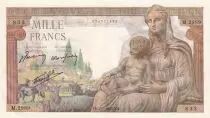 Francia 1000 Francs Demeter - 07-01-1943 - Serial M.2989 - UNC