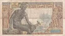 Francia 1000 Francs Goddess Demeter  - 07-01-1943 - Serial V.2513
