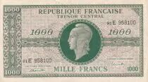 Francia 1000 Francs Marianne - 1945 - Letter E - P.017