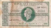 Francia 1000 Francs Marianne - 1945 Letter E- Serial 34 E - F - P.107
