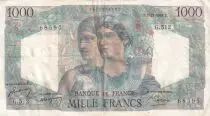 Francia 1000 Francs Minerva and Hercules - 02-12-1948 - Serial G.512 - VF+