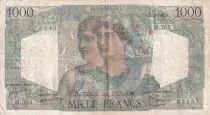Francia 1000 Francs Minerva and Hercules - 02-12-1948 - Serial M.505 - F.41.24