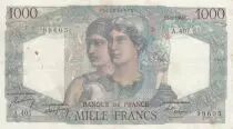 Francia 1000 Francs Minerva and Hercules - 05-05-1948 - Serial A.407