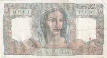 Francia 1000 Francs Minerva and Hercules - 07-04-1949 - Serial W.558 - VF