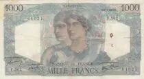Francia 1000 Francs Minerva and Hercules - 09-01-1947 - VF
