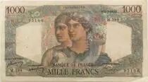 Francia 1000 Francs Minerva and Hercules - 11-03-1948 Serial M.389 - F+