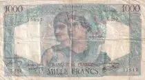 Francia 1000 Francs Minerva and Hercules - 11-07-1946 - Serial X.293 - F.41.15