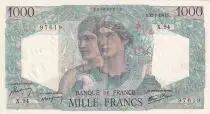 Francia 1000 Francs Minerva and Hercules - 12-07-1945 - Serial X.94