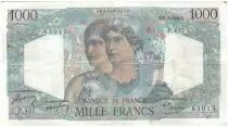 Francia 1000 Francs Minerva and Hercules - 1948