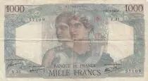 Francia 1000 Francs Minerva and Hercules - 31-05-1945 - Serial V.31