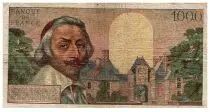 Francia 1000 Francs Richelieu -  02-06-1955 - SerialG.155 - Fay.42.14