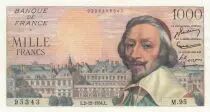 Francia 1000 Francs Richelieu - 02-12-1954 Serial M.95
