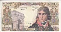 Francia 10000 Francs - Bonaparte - 04-07-1957 - Serial F.91 - P.136