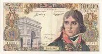 Francia 10000 Francs - Bonaparte - 06-12-1956 - Serial J.49-15107 - P.136