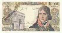 Francia 10000 Francs - Bonaparte - 1955 - Specimen - Serial O.00