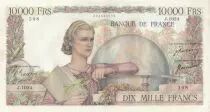 Francia 10000 Francs - French genius - 30-11-1950 - Serial J.1024