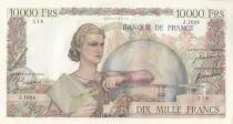 Francia 10000 Francs - French genius - 30-11-1950 - Serial J.1024