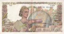 Francia 10000 Francs - G�nie Fran�ais - 03-03-1955 - Serial V.8203 - P.132