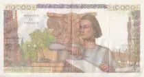 Francia 10000 Francs - G&eacute;nie Fran&ccedil;ais - 03-03-1955 - Serial V.8203 - P.132