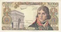 Francia 10000 Francs Bonaparte - 06-06-1957 - Serial B.80