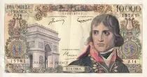 Francia 10000 Francs Bonaparte - 07-06-1956 Serial J.14 - XF to AU
