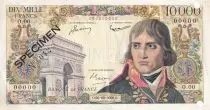 Francia 10000 Francs specimen - Bonaparte - 1955 -  AU - P.140s