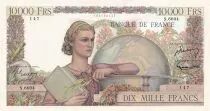 Francia 10000 Francs Woman with globe and book - 1954 Serial S.6604